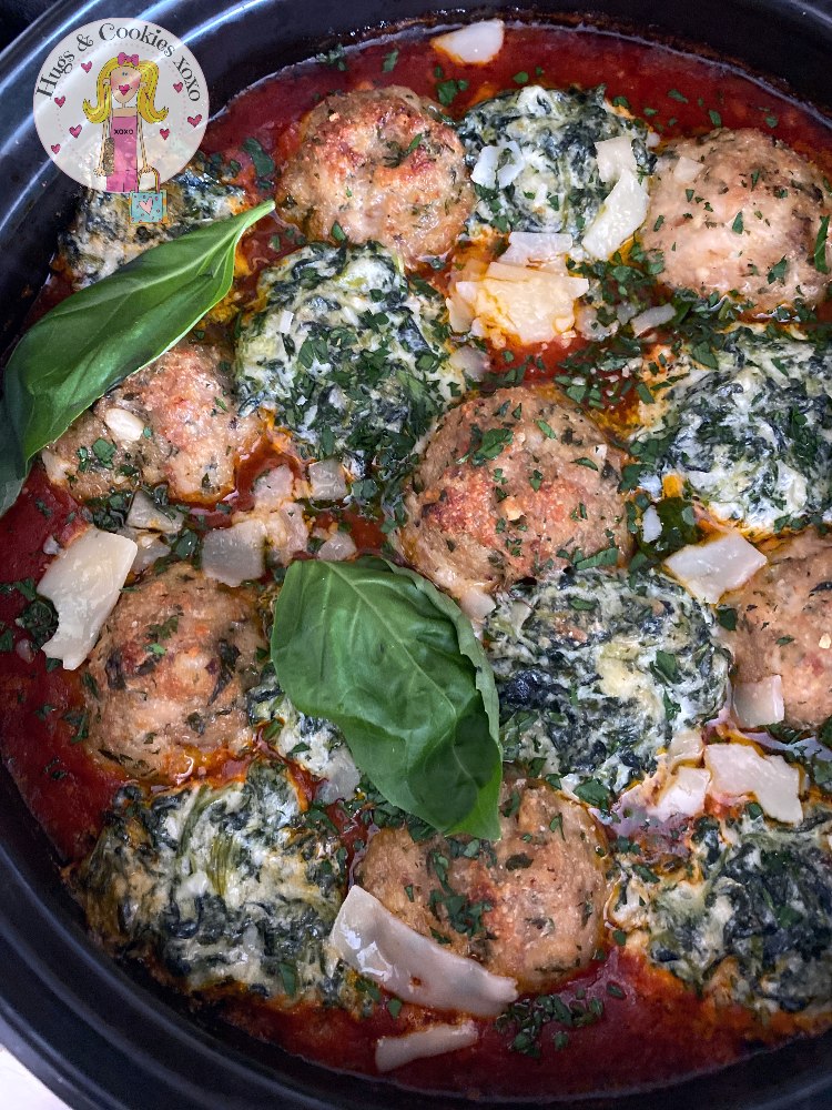 Meatballs with Spinach Ricotta Cheese