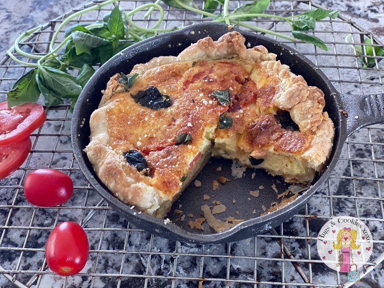 Tomato Basil Quiche