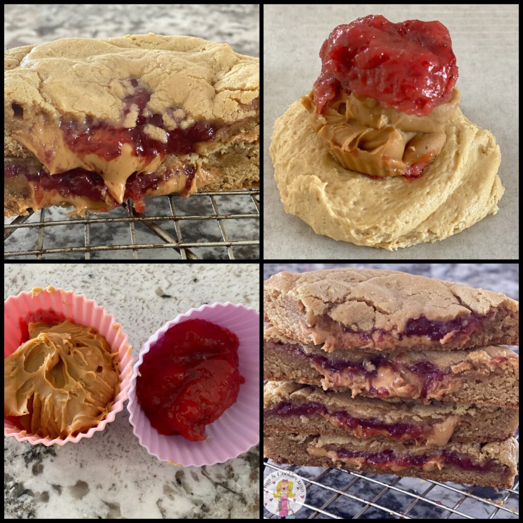 Peanut Butter and Jelly Stuffed Cookies