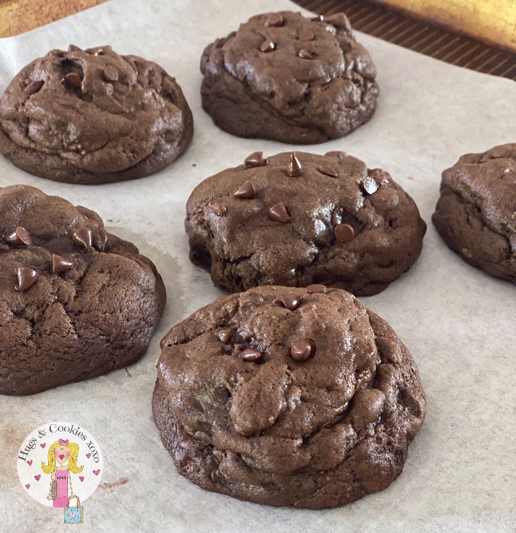 Extra Thick Double Chocolate Cookies