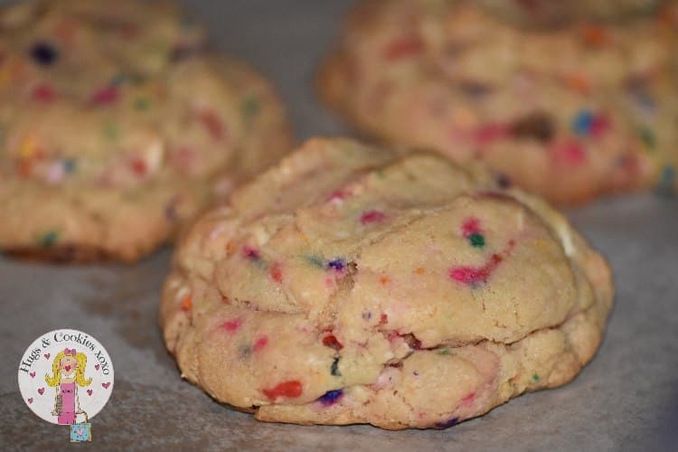 Birthday Cake Caramelized White Chocolate Cookies