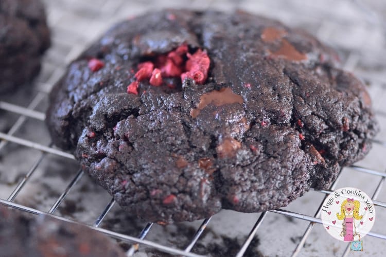 Extra Decadent Chocolate Raspberry Cookies