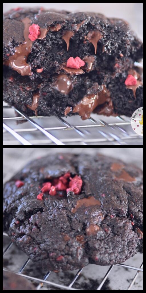 Extra Decadent Chocolate Raspberry Cookies