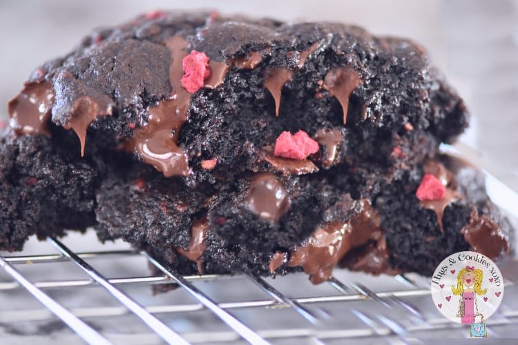 Extra Decadent Chocolate Raspberry Cookies