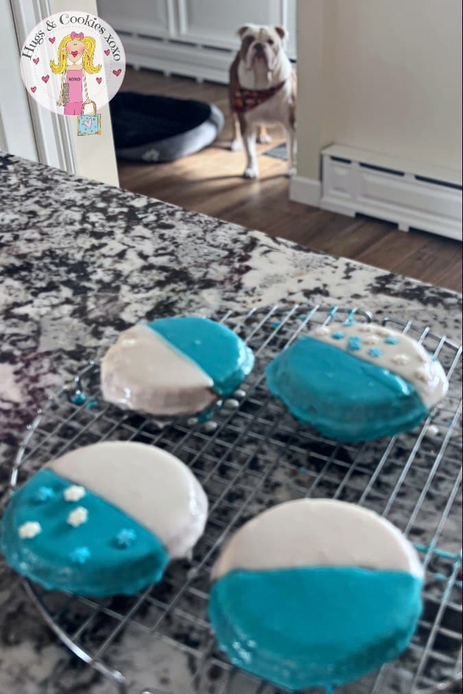 Hanukkah Blue and White Bakery Cookies