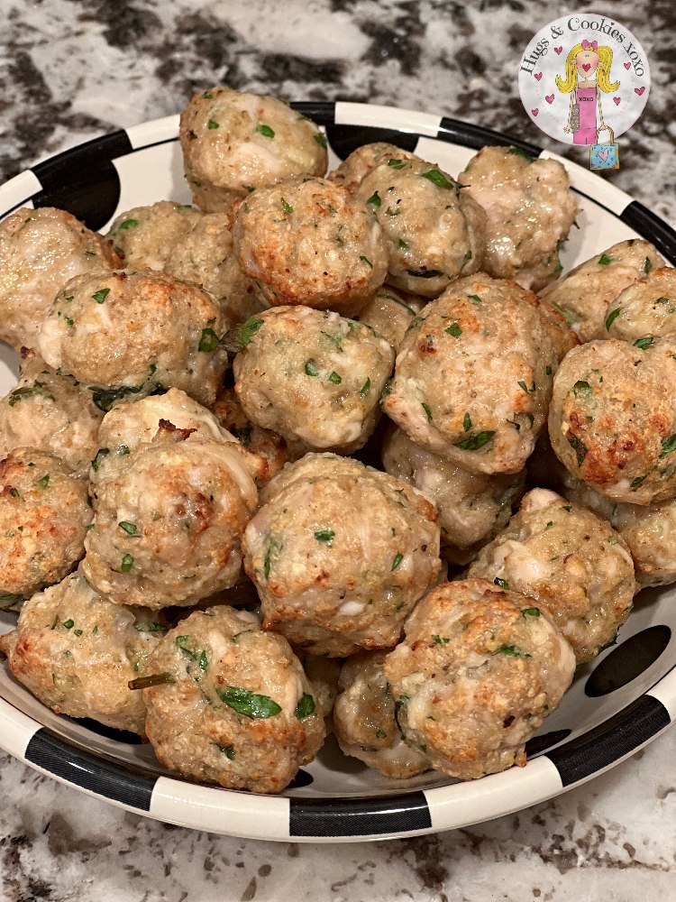 Air Fryer Mini Chicken Meatballs