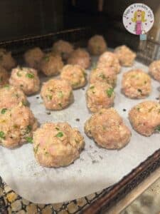 Air Fryer Mini Chicken Meatballs