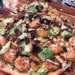 Shrimp and Bacon Brussels Pizza