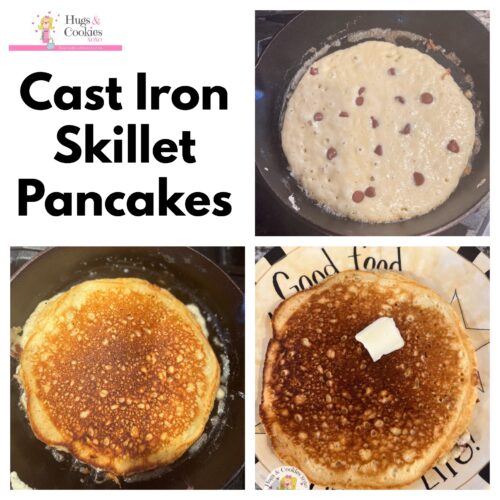 How To Make Pancakes on a Cast Iron Skillet - Bites with Bri