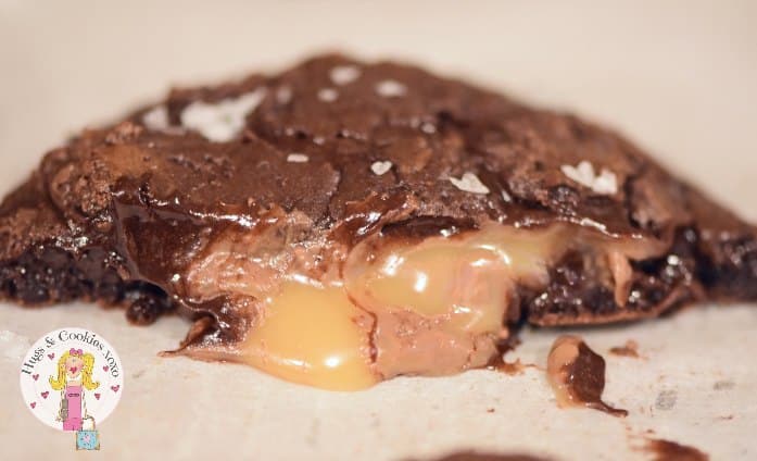 Caramel Stuffed Brownie Cookies