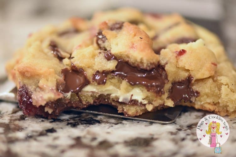 Raspberry Double Chipper Cookies