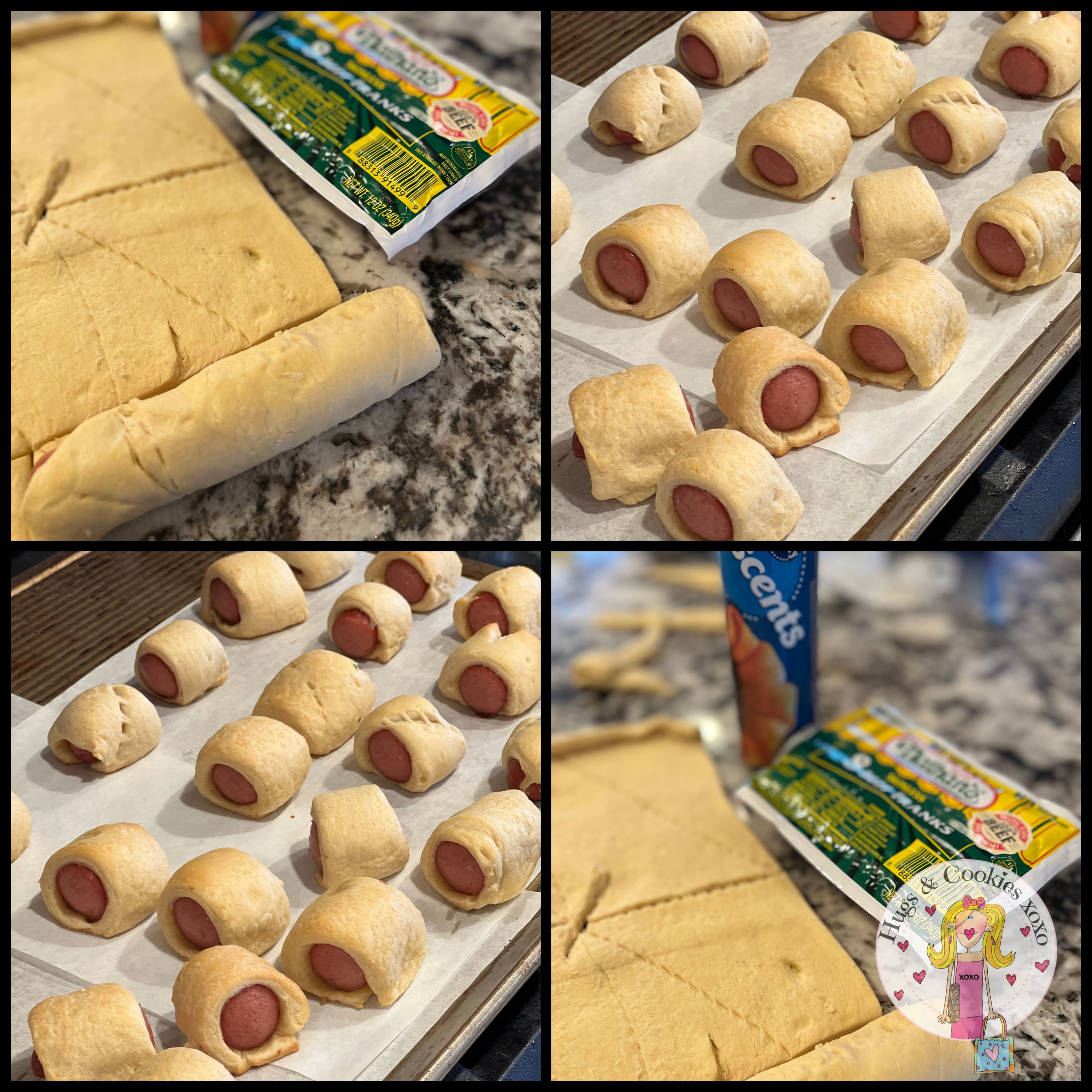 Cooking mini hot online dogs