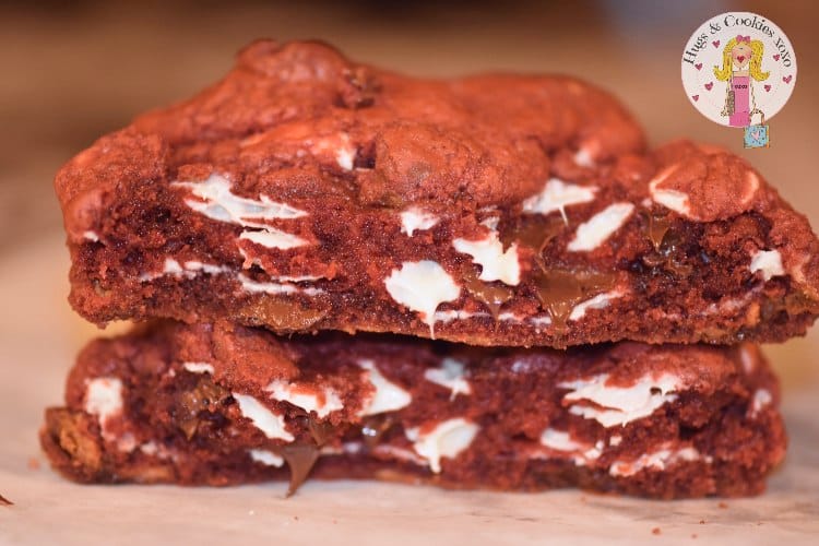 Red Velvet Triple Chocolate Cookies