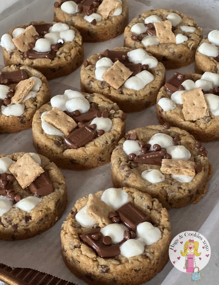 Campfire S'mores Deep Dish Cookies