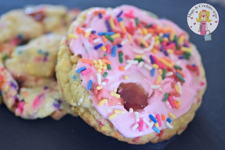 Strawberry Pop Tart Cookies