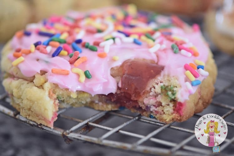 Strawberry Pop Tart Cookies