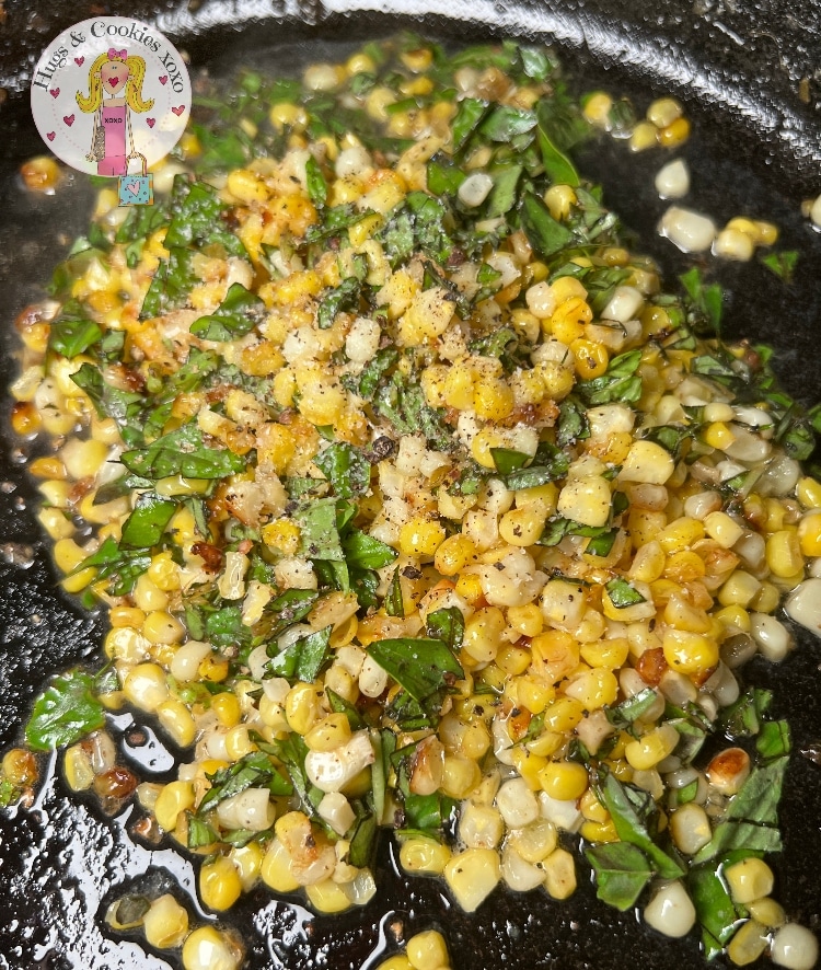 Brown Butter Scallops with Bacon, Corn, Avocado