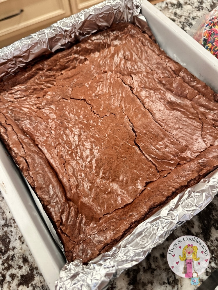 crackly brownies