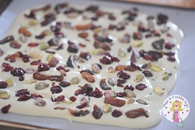 white chocolate bark