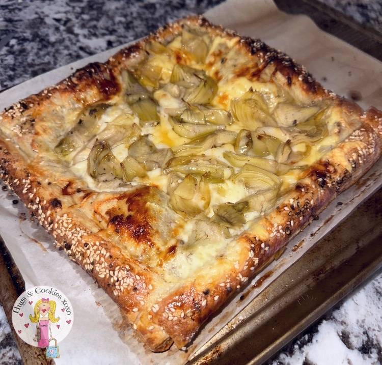 Artichoke Gouda Tart