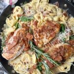 Chicken Breasts with Dijon Pan Sauce and Bacon