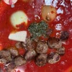 Bear Sauce with Meatballs