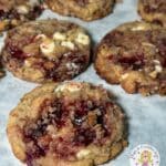 Raspberry Jam & Sourdough Toast Cookies